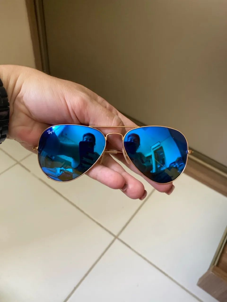 Óculos de sol Ray-Ban Aviator - Foto 4