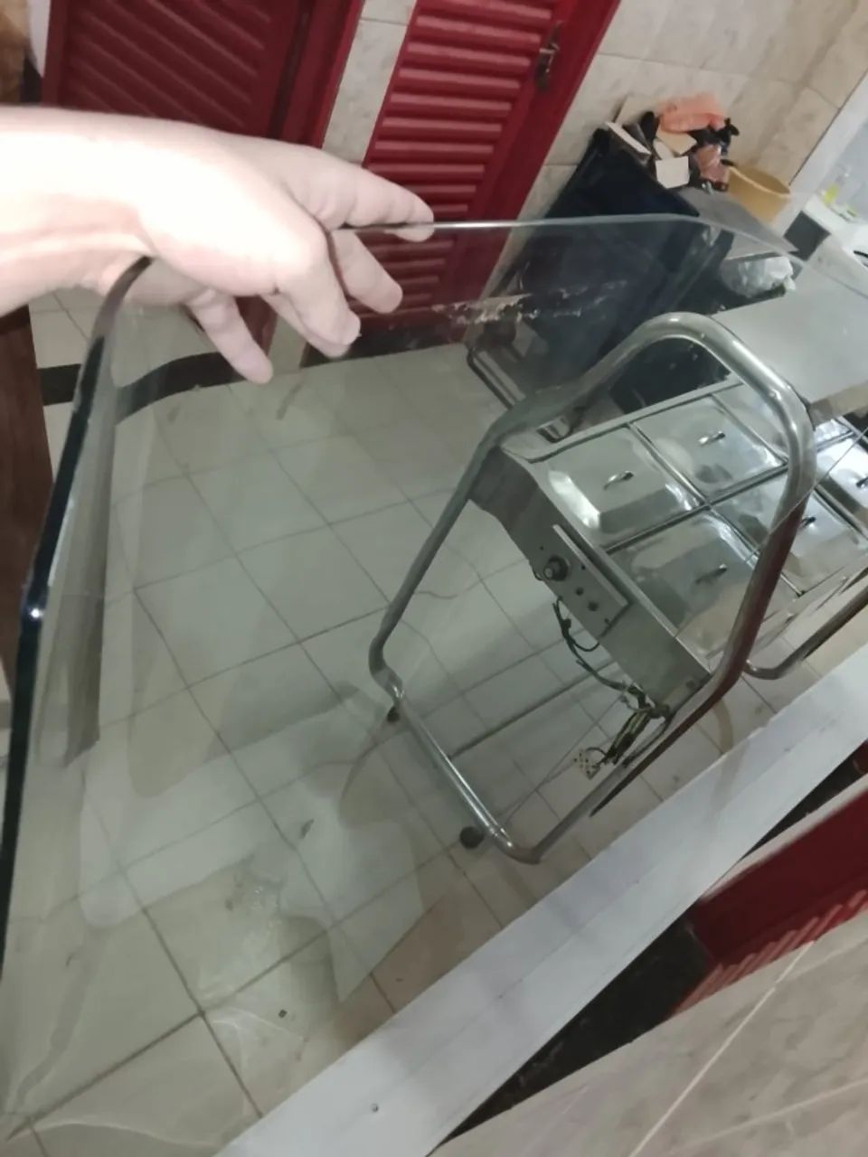 Protetor Salivar. (Vidro Chapéu,  ou Salivador para Buffet Self Service) - Foto 5