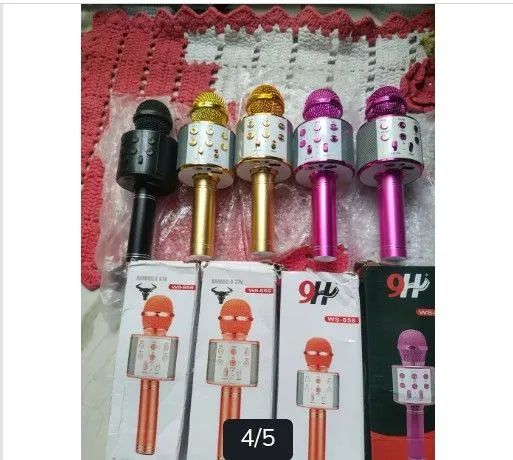 Microfone Karaokê sem Fio WS-858 - Foto 3