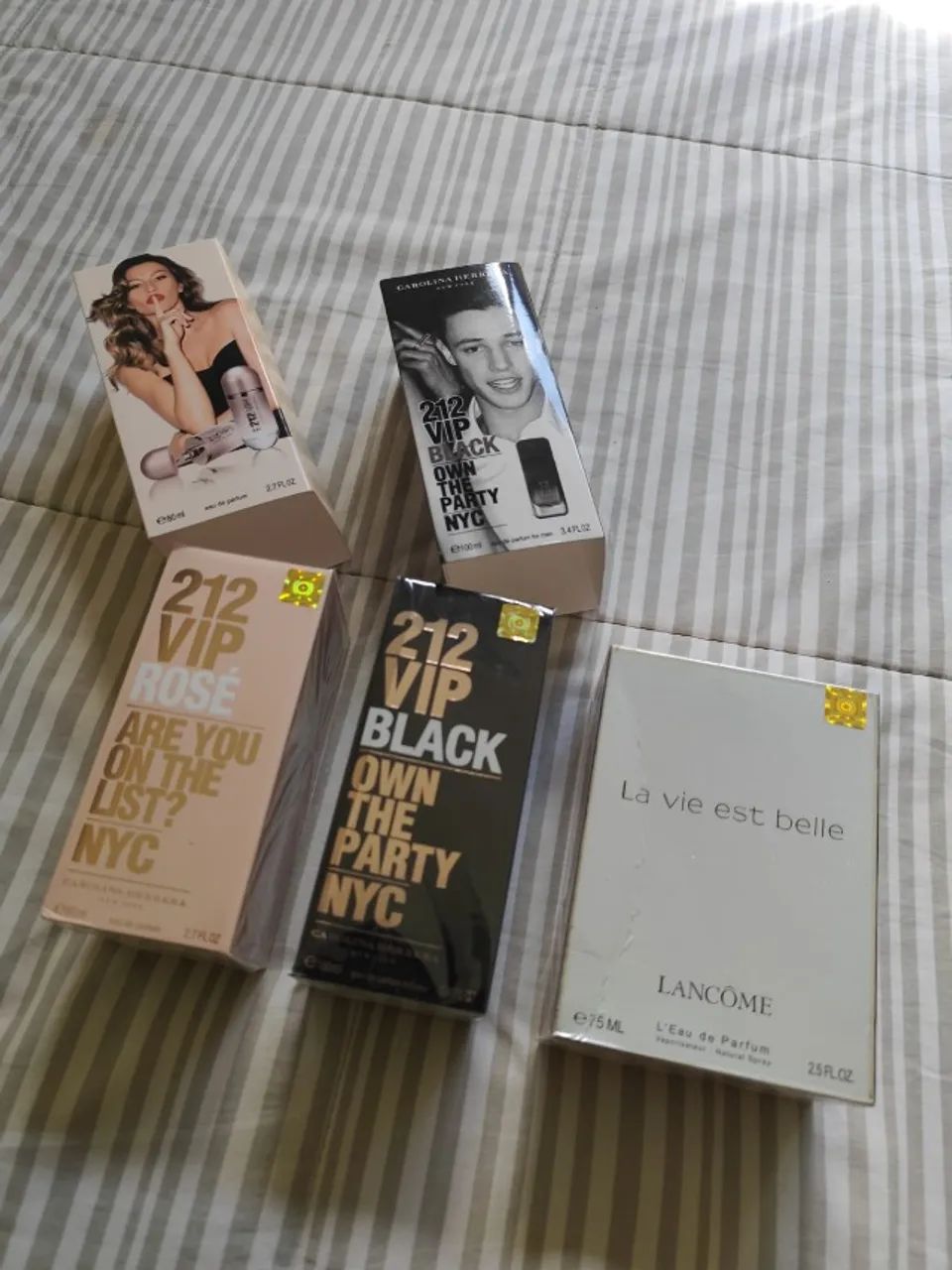 Perfumes - 212 Black, 212 VIP e Lancôme feminino