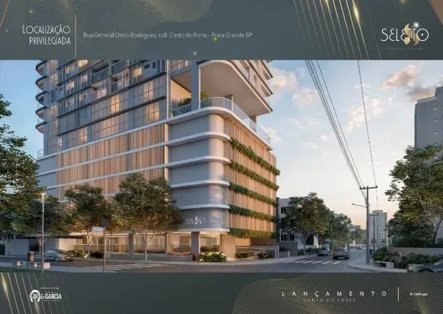 Apartamento para Venda em Praia Grande, Canto do Forte, 3 dormitórios, 3 suítes, 1 banheir