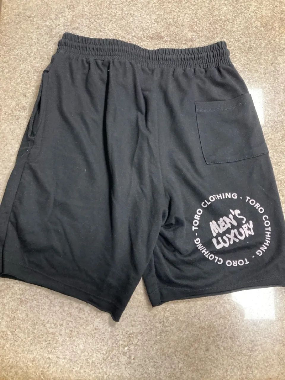 Bermuda de Moletom Masculina Preta - Foto 5