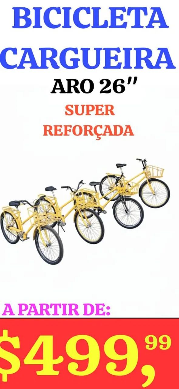 BICICLETA CARGUEIRA, VÁRIAS, LEIAM: