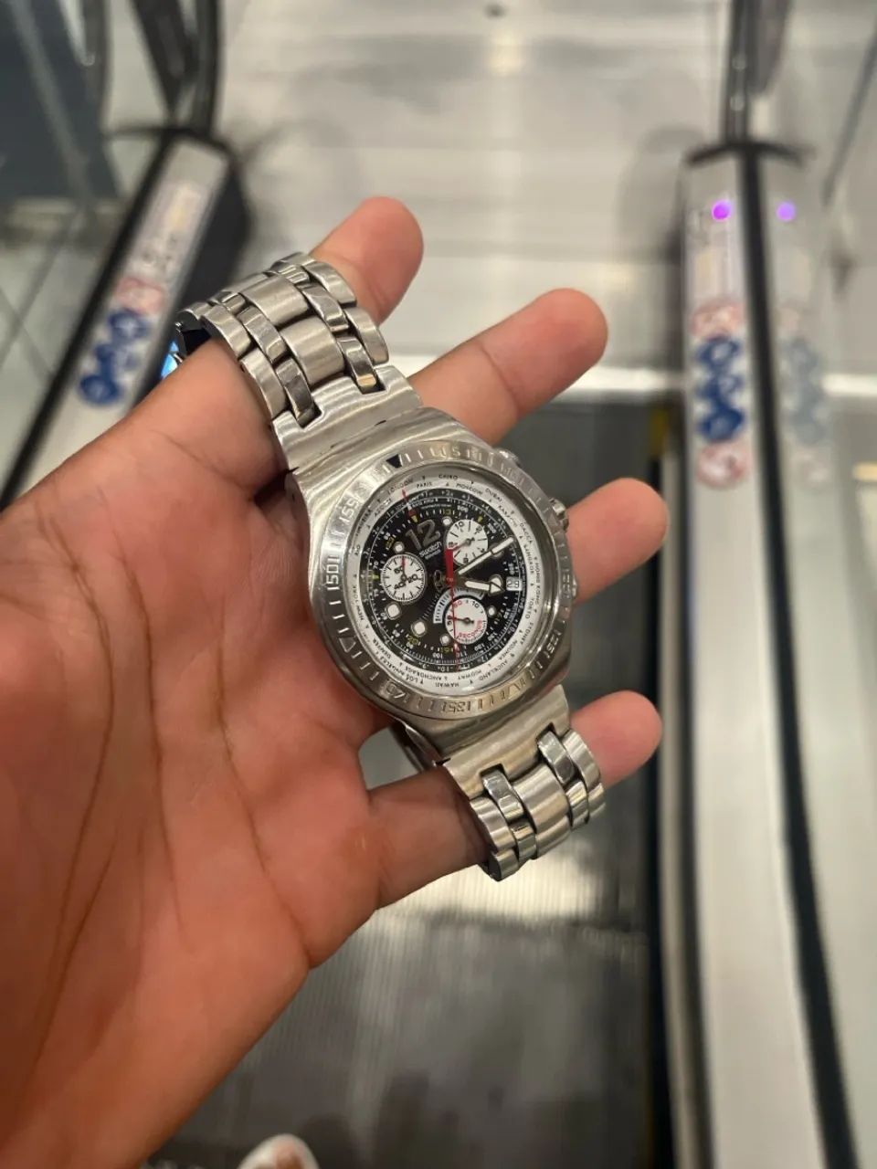  Swatch série prata cara preta  - Foto 2