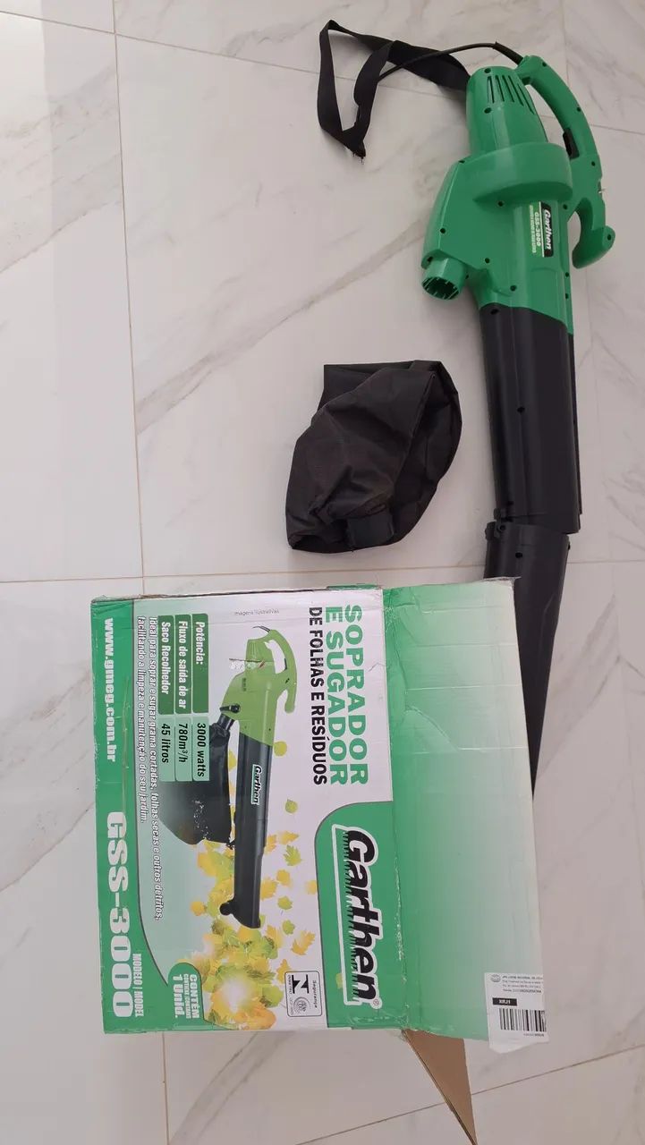 Soprador e sugador de folhas Garthen GSS-3000 - Foto 3