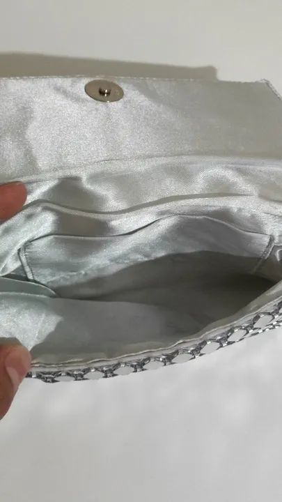 Bolsa de festa prata  - Foto 3