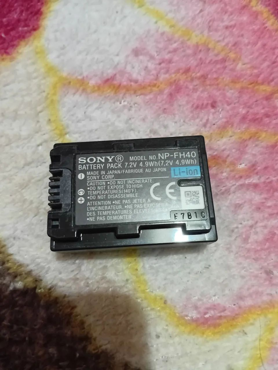 Bateria Sony NP-FH40 para filmadoras está novíssimas 