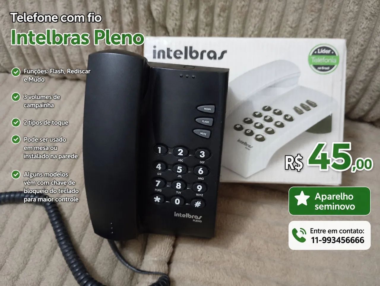 Aparelho de telefone Anatel 