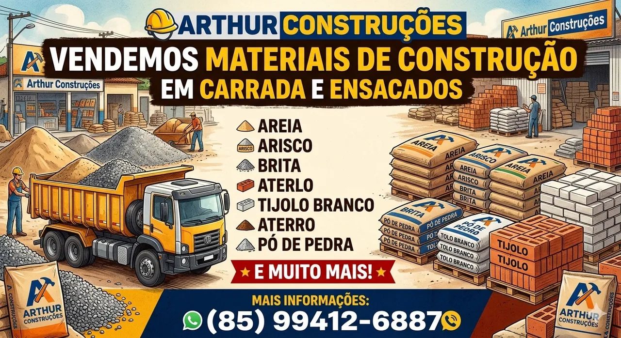 Matérias de construção para sua obra 