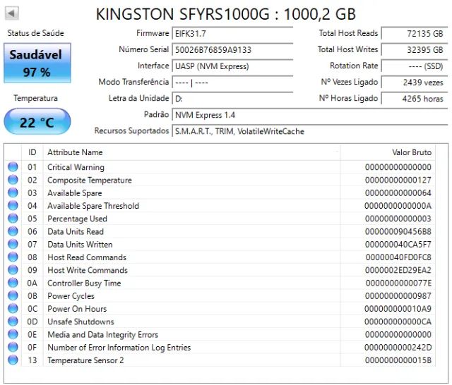 Fury Renegade - 1tb - PCI 4.0 - TROCO EM TELEFONE - Foto 3