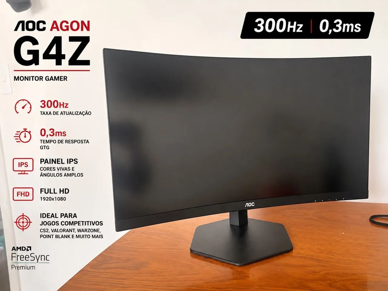 Monitor Aoc AGON 27 300hz 0.3ms