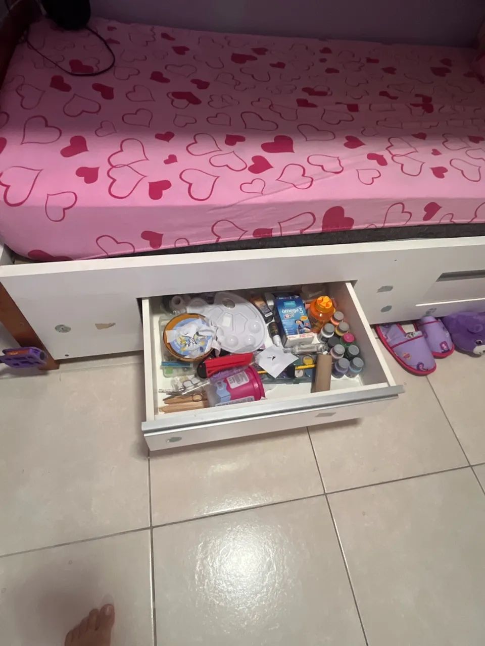 Cama infantil com casinha e escorregador  - Foto 5