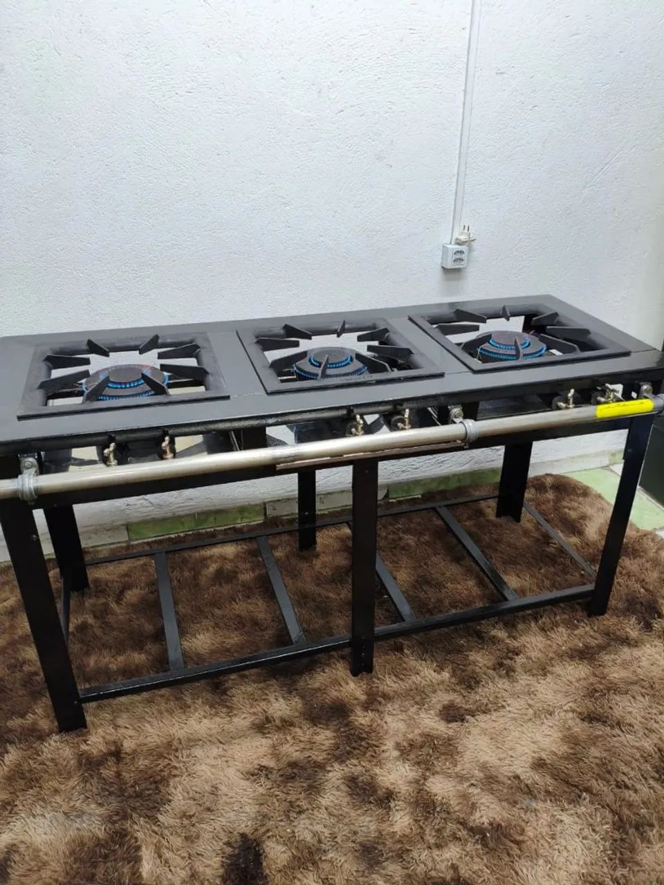 Fogão Industrial 03 Bocas - Usado 