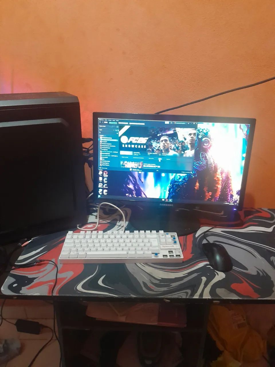 PC gamer monitor mouse e teclado e mouse pad - Foto 2