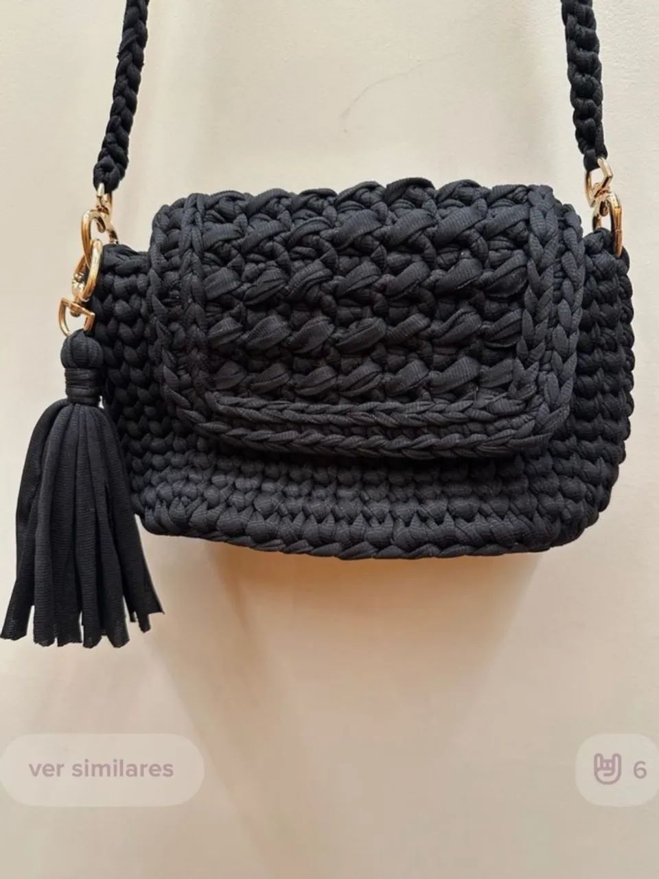 Bolsa de tricô nunca usada - Foto 4