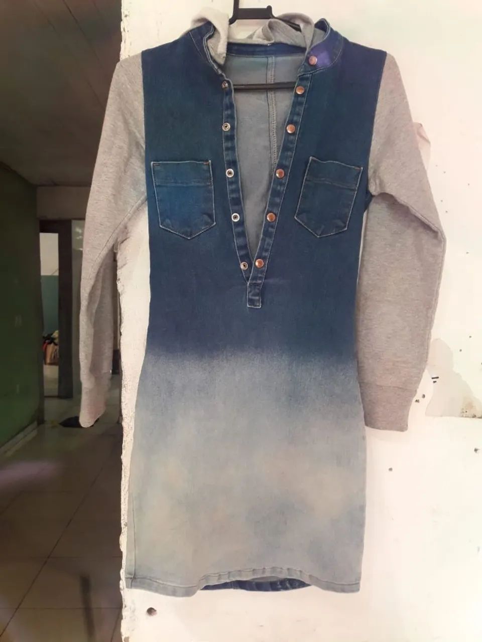 Vestido jeans tam p 
