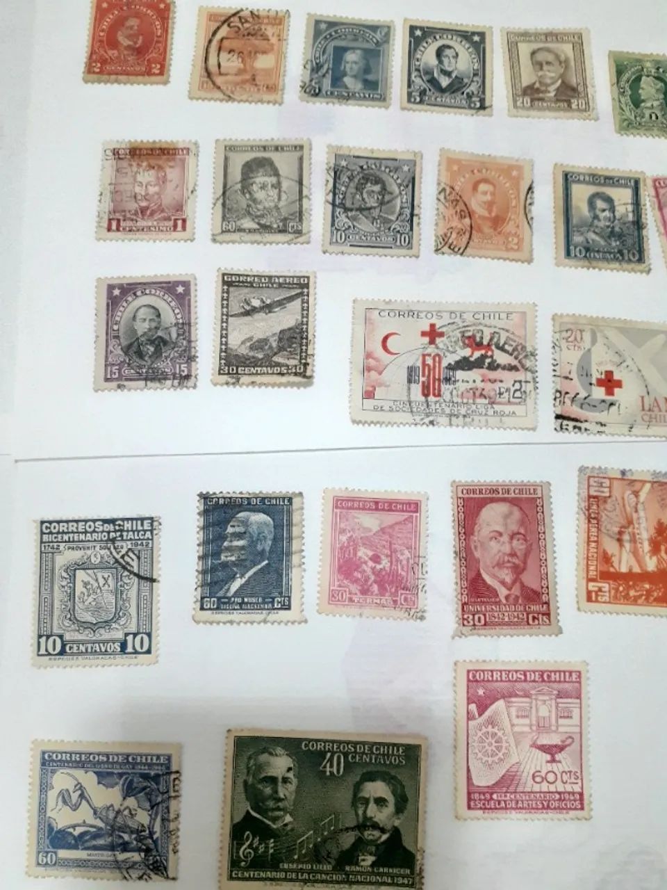 LOTE DE SELOS ANTIGOS. CHILE. - Foto 3