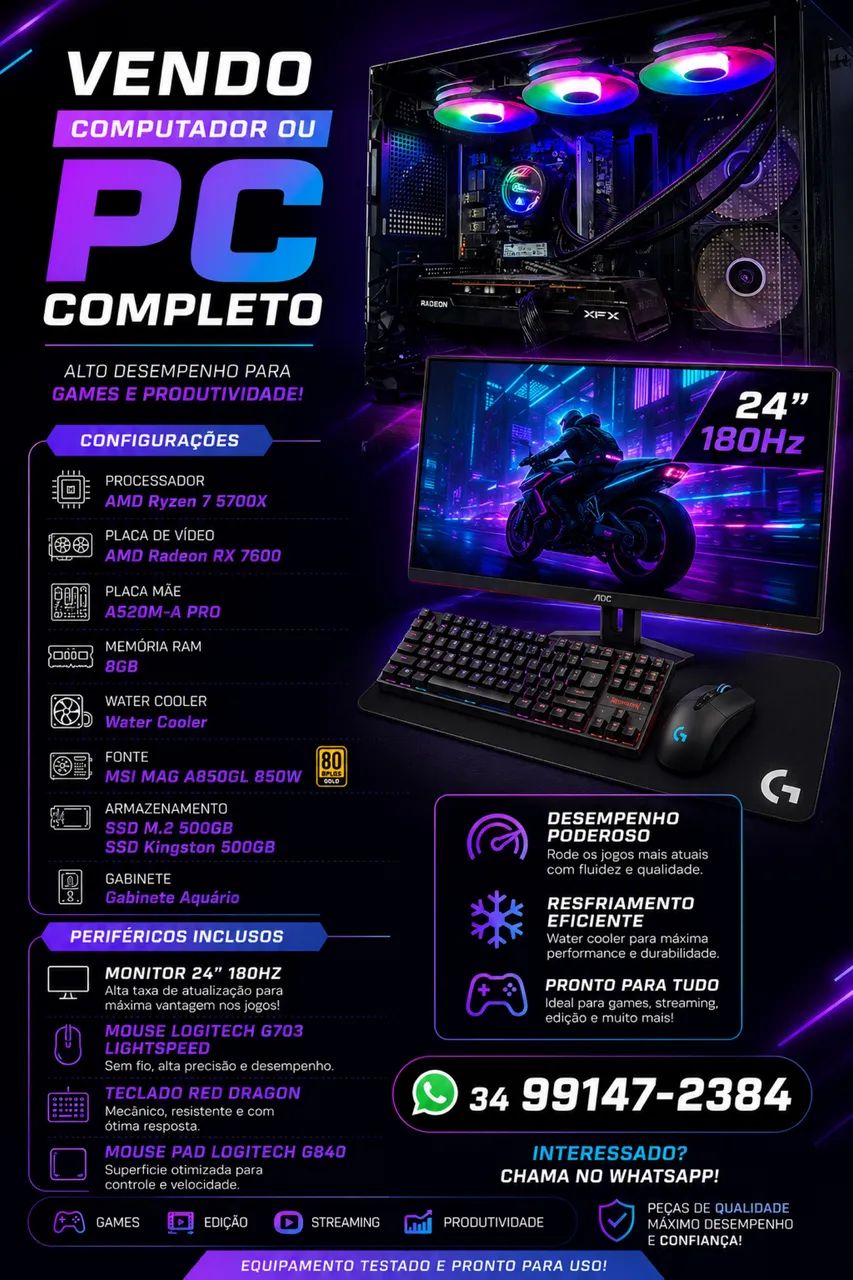 Vendo PC (computador) - Foto 2