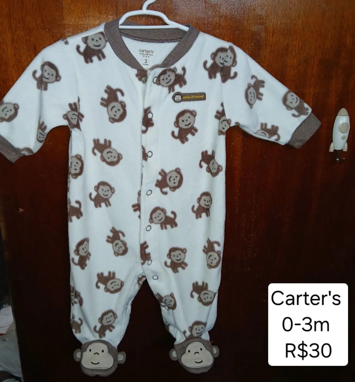 Roupas Carter's 3m - 4 macacão por 100 - Foto 2