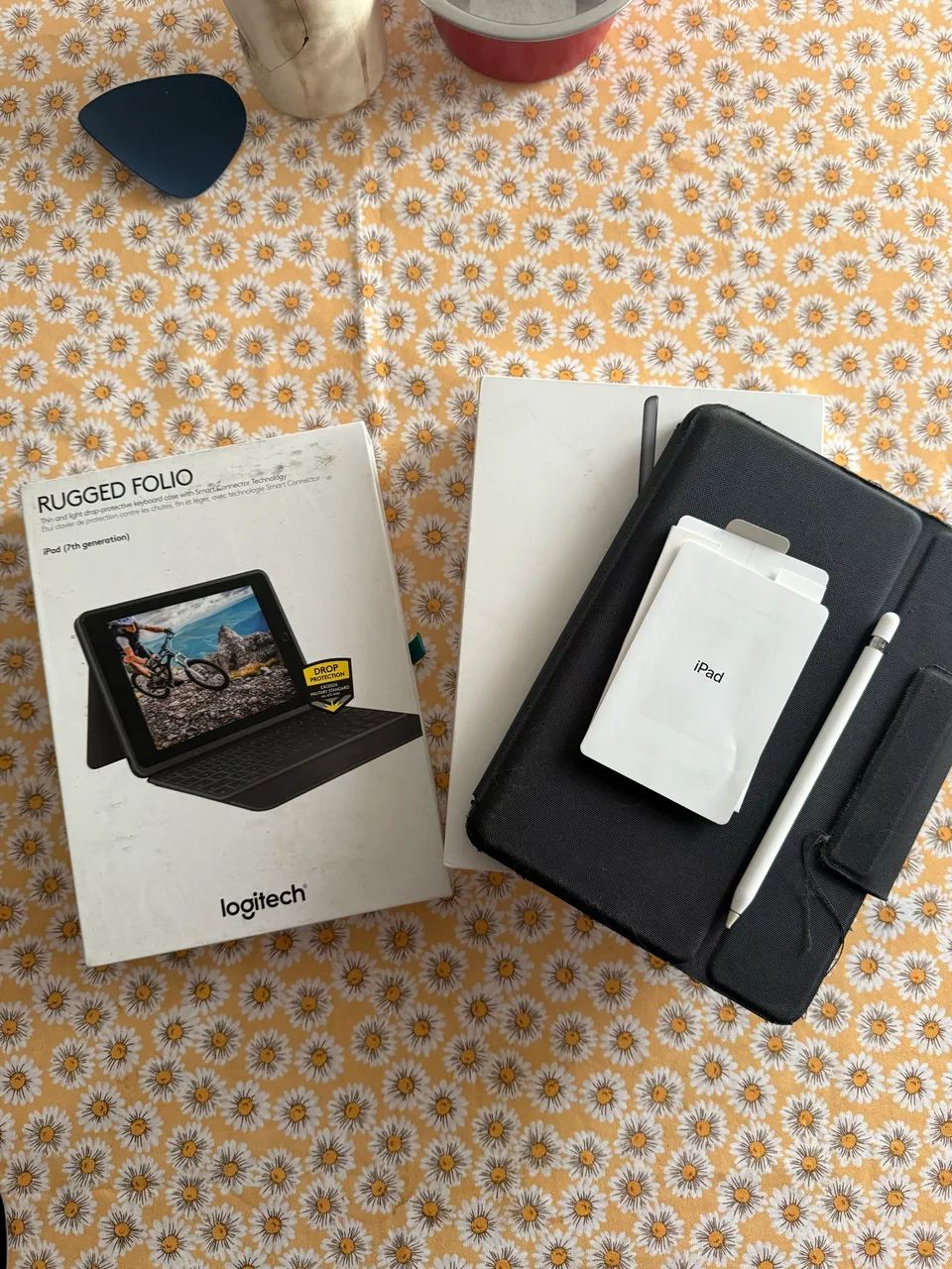 iPad 7 + Apple Pencil + Rugged Folio - Tablets e E-Readers iPad 7 + Apple Pencil + Rugged Folio - Tablets e E-Readers