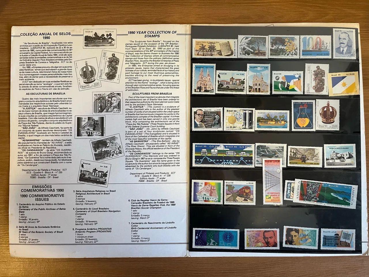 Coleção anual de selos 1990 - Foto 3
