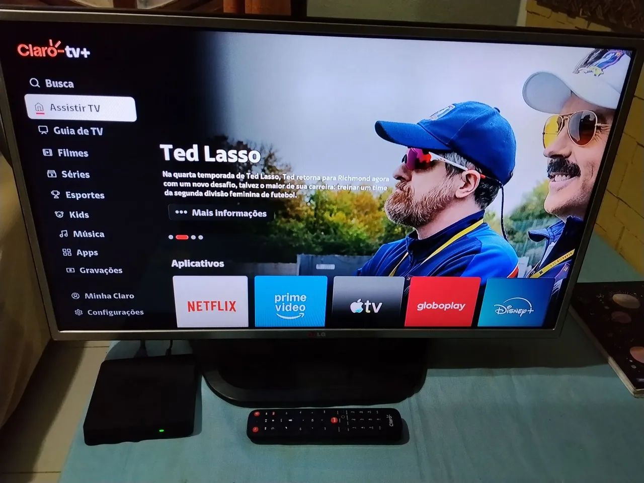 Tv LG e claro box