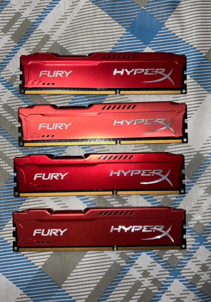 Memória RAM HyperX Fury kit com 4 DDR3