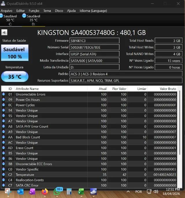 HD SSD Kingston 480GB - Foto 2
