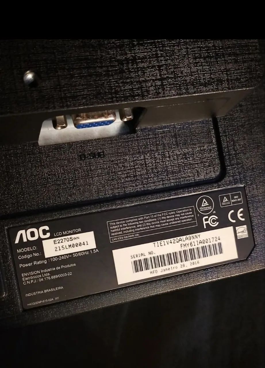 AOC Monitor 21.565126767298305120