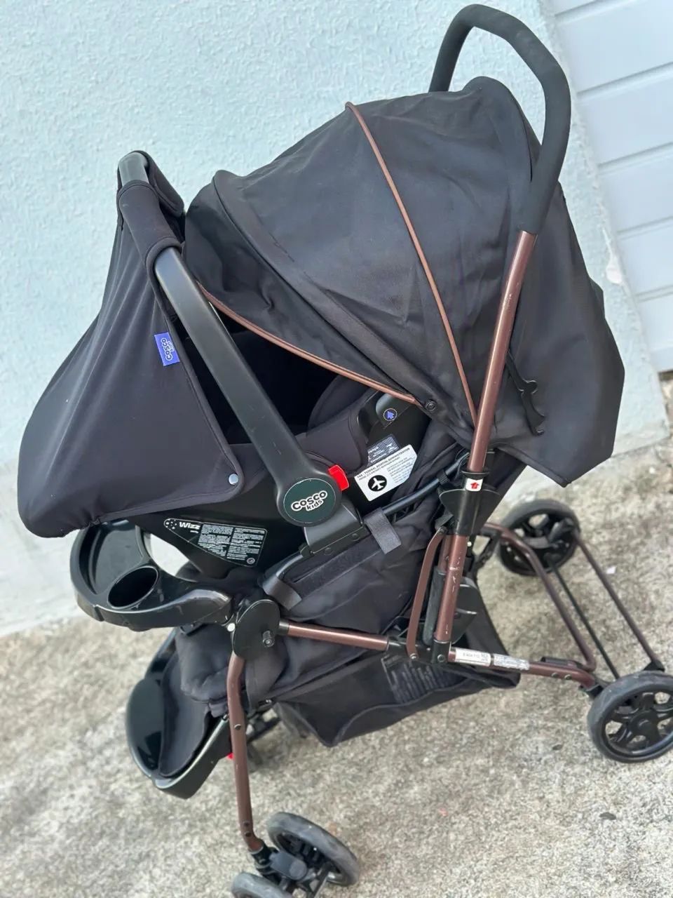 Carrinho de bebê e bebê conforto  - Foto 4