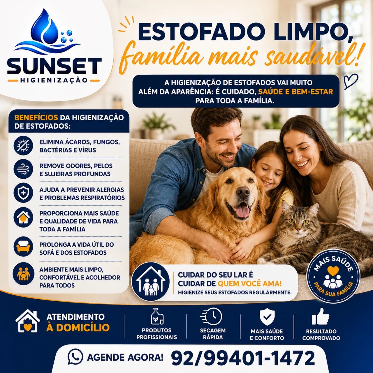 Higienização de estofados