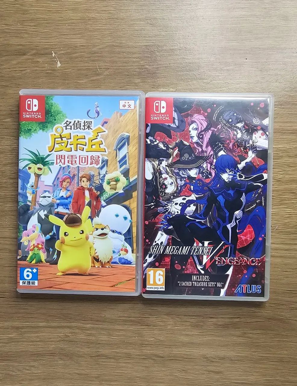 Combo 2 (dois) Jogos Shin Megami Tensei V Vengeance + Detetive Pikachu Nintendo Switch