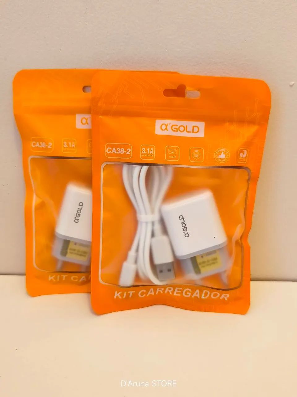 Kit carregador IOS iPhone Lightning 