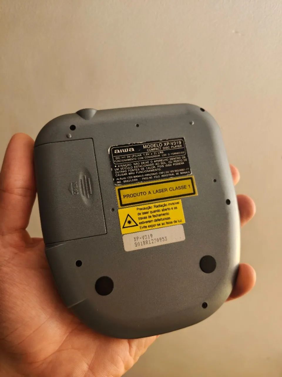 discman / cd player aiwa xp-v319 prata - 100% funcionando - Foto 4