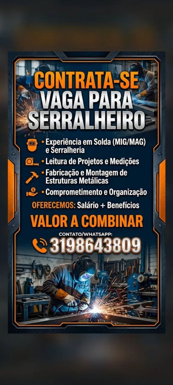 Vaga de serralheiro 