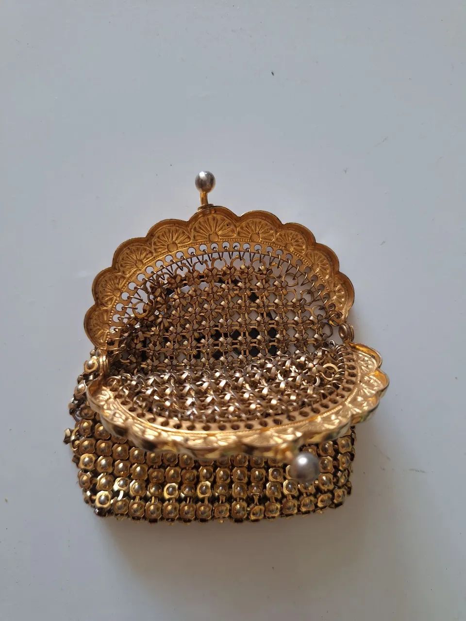 Bolsinha metalizada Vintage - Foto 2