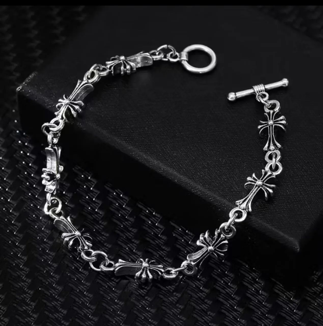 pulseira chrome hearts prata - Foto 2