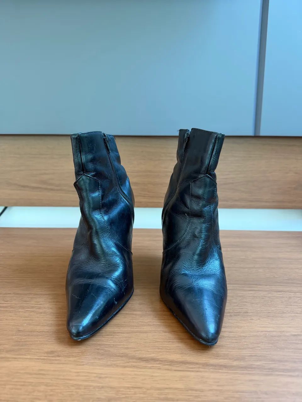 Bota de couro preta  - Foto 2