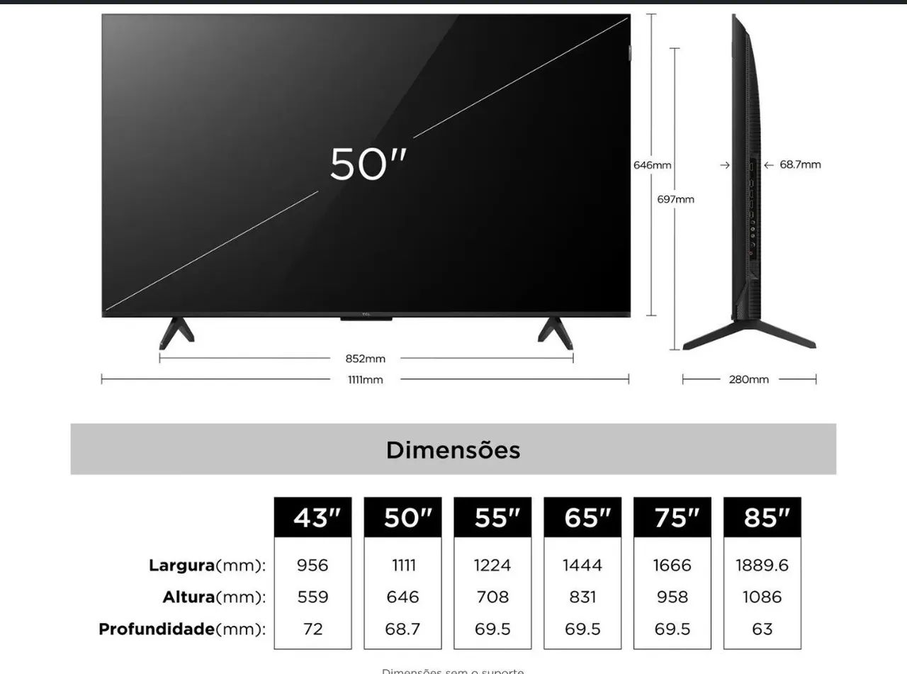 Tv TCL 50 polegadas nova lacrada na caixa  - Foto 2