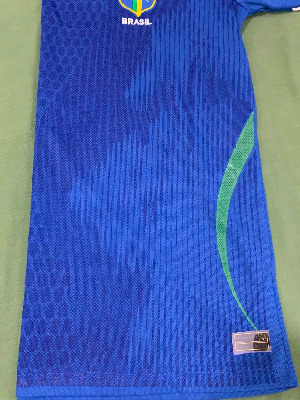 Camisa do Brasil Dry Fit Azul - Foto 4
