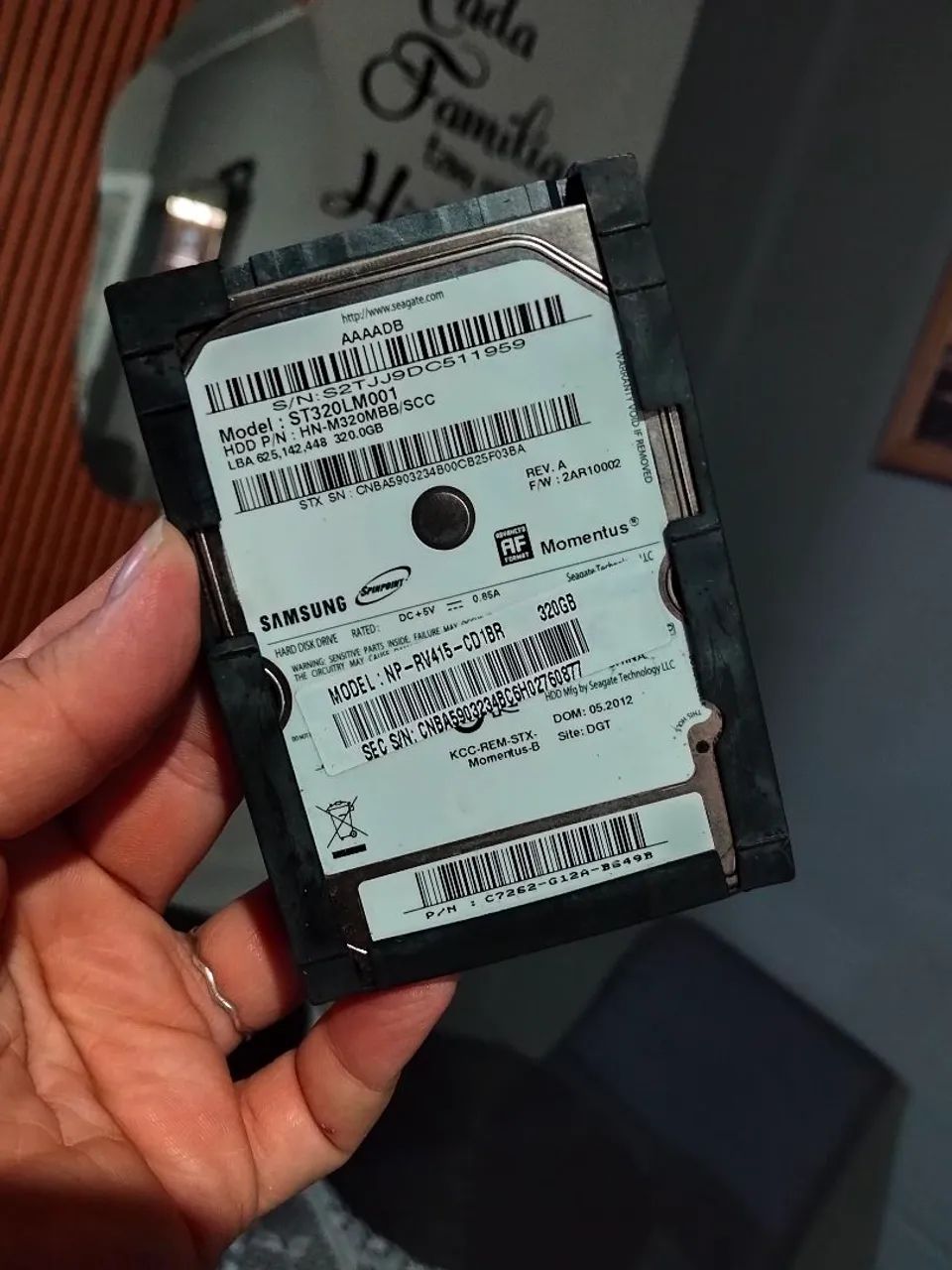 HD de 320 gigas Samsung novo 
