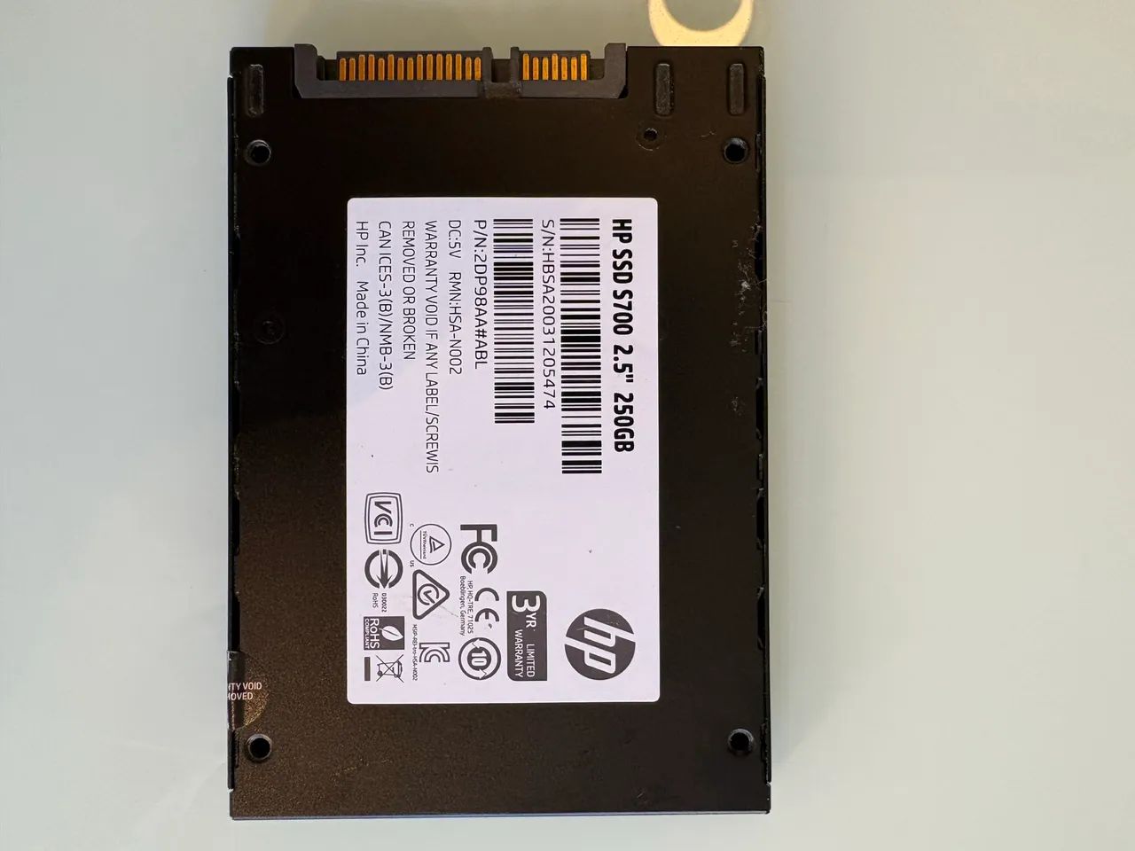 SSD HP S700 2.5 250 GB  - Foto 2