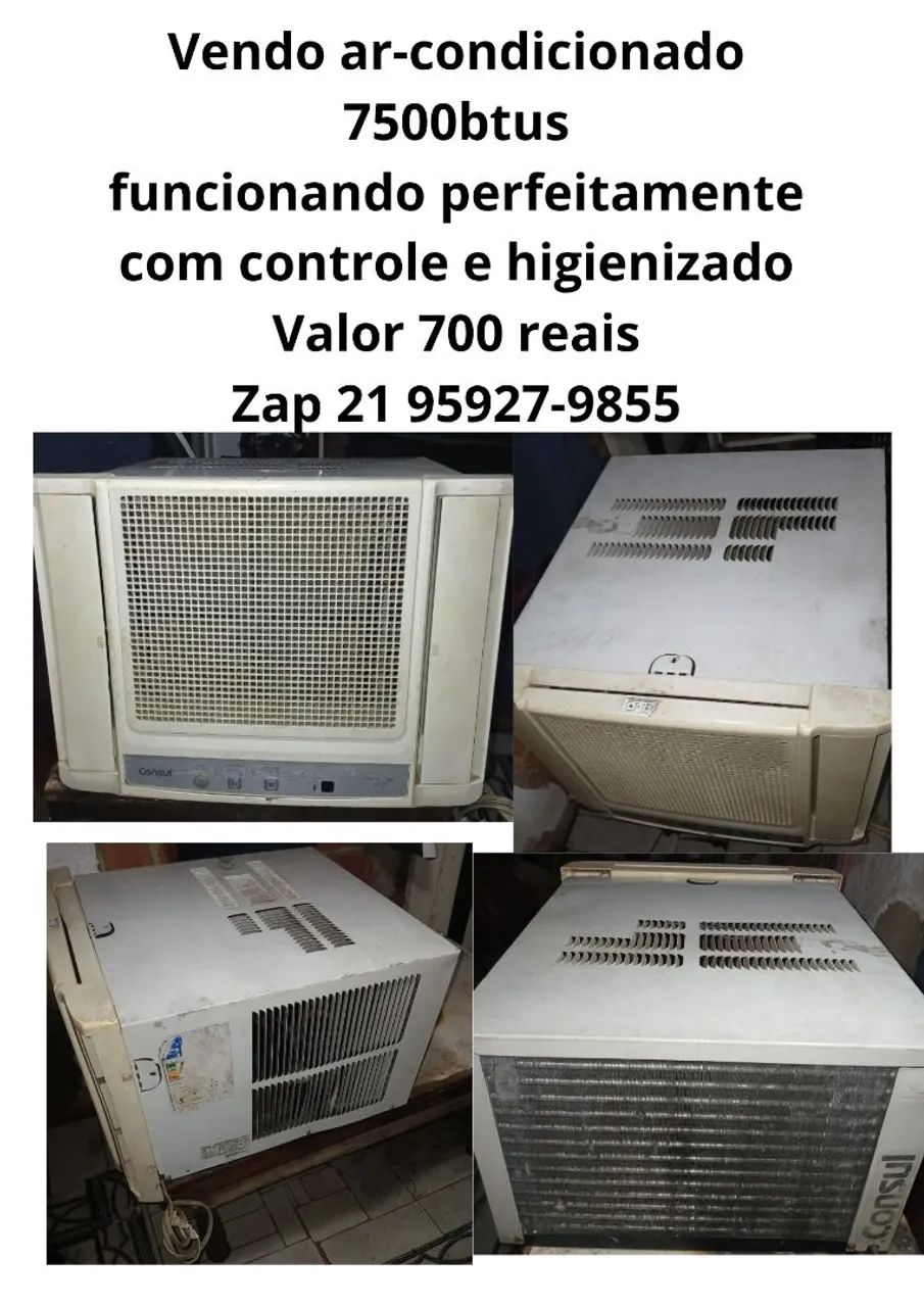 Ar-condicionado 7500btus 