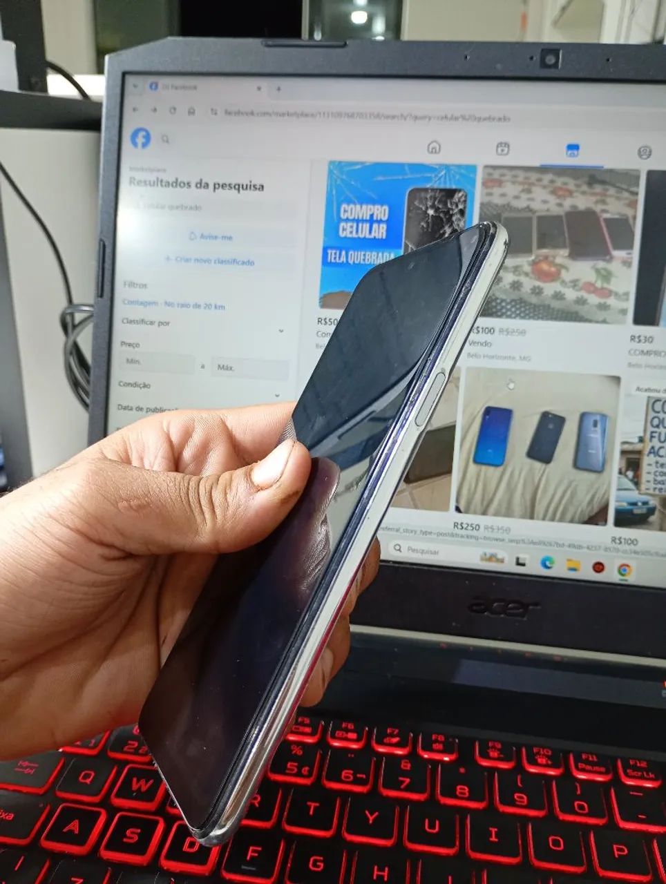 LG K52s  BRANCO Impecável - Foto 3