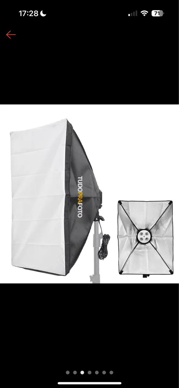 Softbox para 4 Lâmpadas Bivolt 