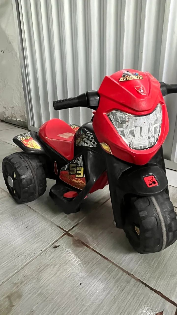 Moto elétrica infantil 6 V bandeirantes  - Foto 3