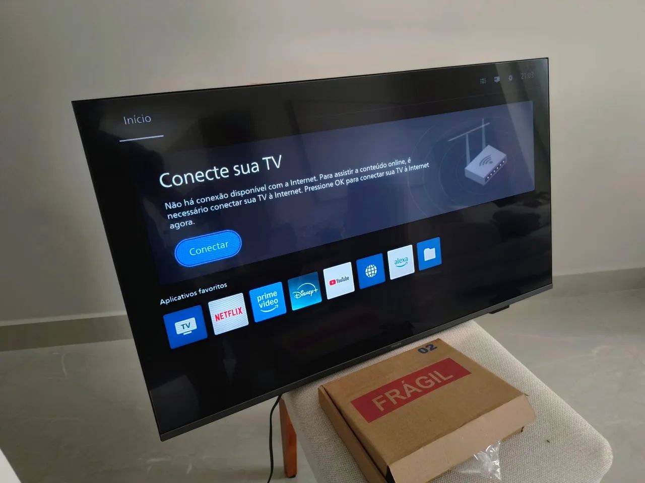 Tv smart 43 plihilips 4k mostruário 