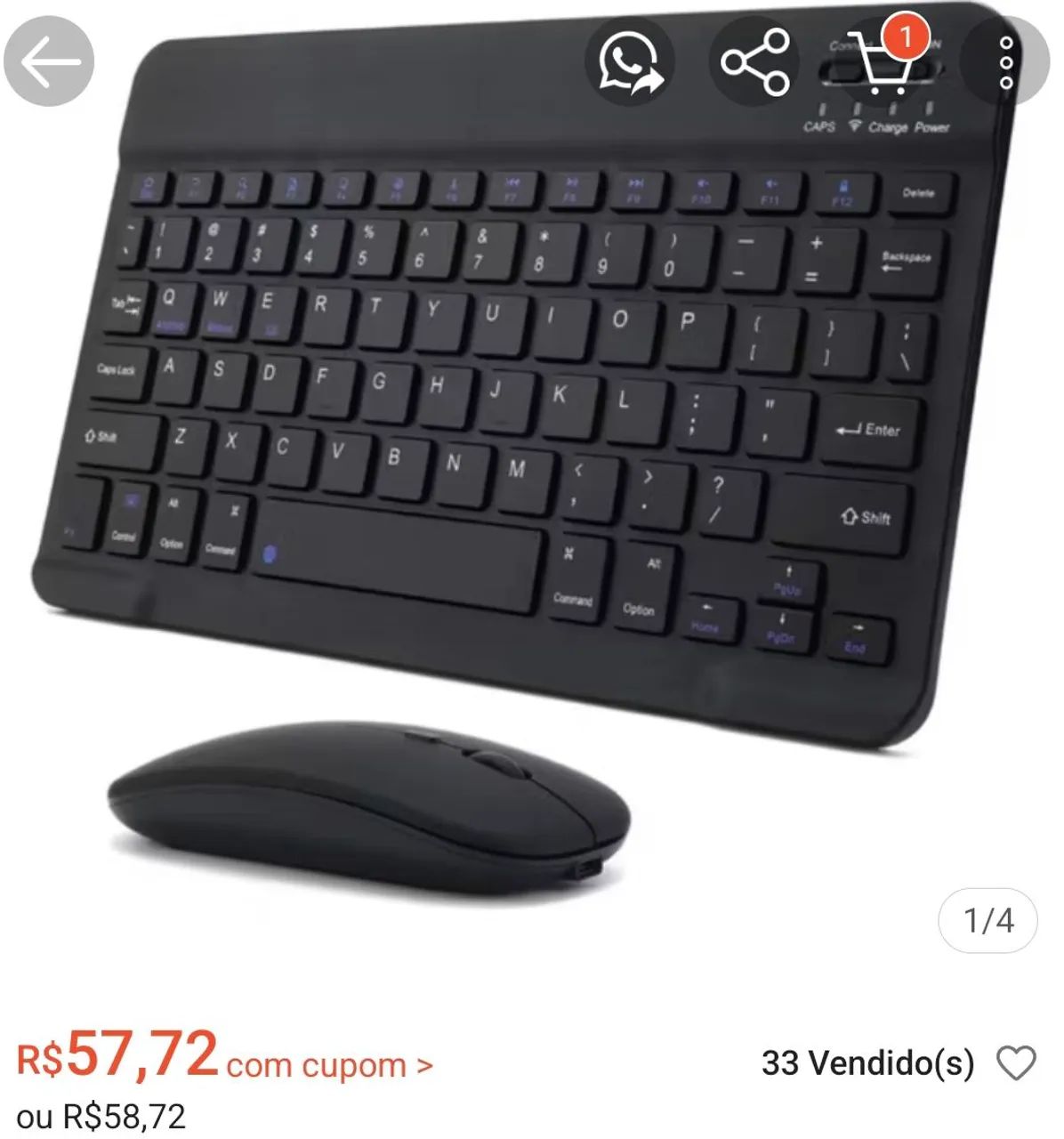 Mouse e Teclado Tab