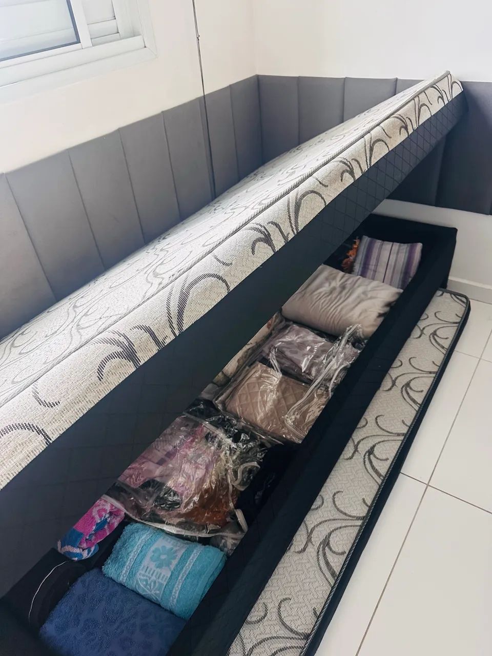 Cama box solteiro com baú e cama auxiliar  - Foto 3