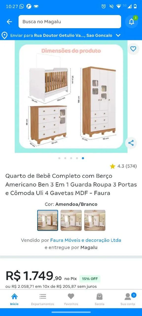 Móvel de quarto de bebê. - Foto 5